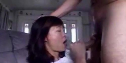 hot clip asian girlfriend enjoys swallowing