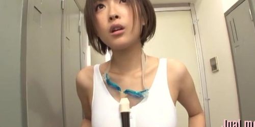 Naked asian girlie yuzu ogura blows before doggy