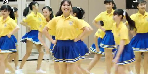 Japanese Cheerleader miniskirt upskirt