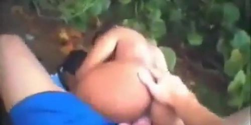 Hot indian girl gets fucked outdoor