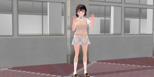 Toyota Nono Anime girl introduce herself with japanese uniform