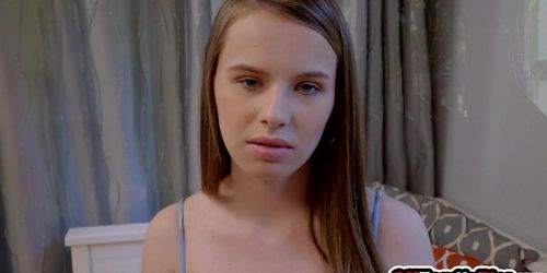 Naive big cock stepbro burst into stepsisters Jillian Janson tight pussy