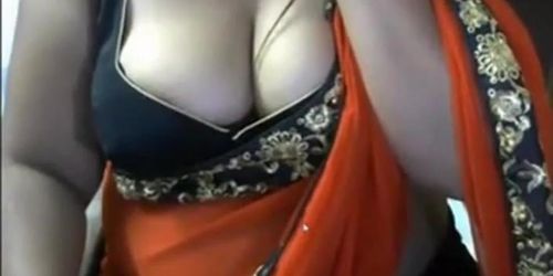 Indian Bhabhi in sari Armpit Tease 