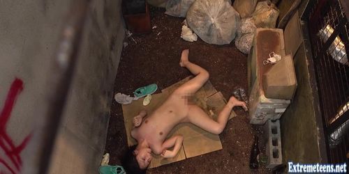 Kana Yura Defiled At Garbage Dump BDSM Pissed On Outrageous Depravity Humiliation