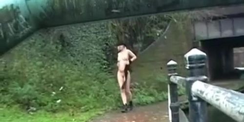 Amateur teen flashing and public nudity of blonde girlf