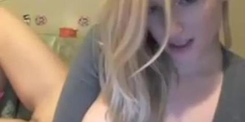 Sexy Blond Fingering Her Tight Puss