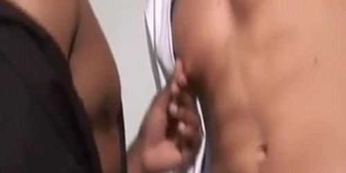 Muscular hunks sucking hard cock deeply