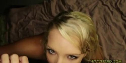 Blonde fucking and ass fingering in POV