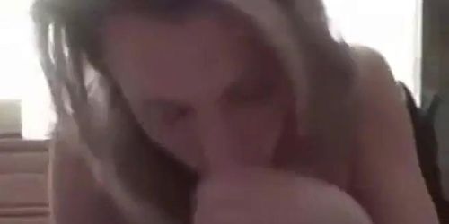 Homemade Blond Blowjob Facial Cumshot