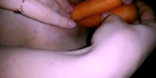 girl with a carrot