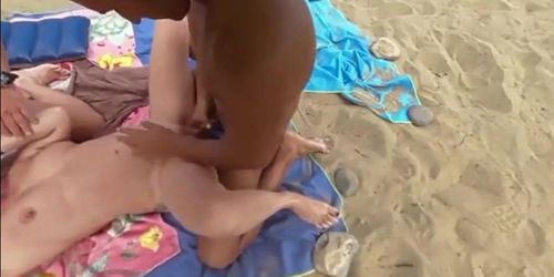 fucked by voyeur at beach