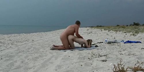 Real public beach fun