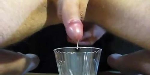 Long Prostate Milking Session Into Cup