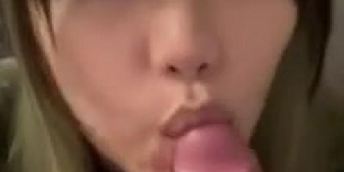 Gorgeous Asian Tinder Date Sucking Cock For Cum