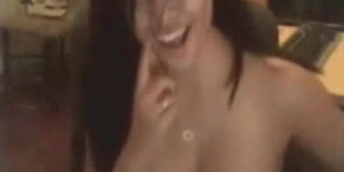 Cute asian webcam whore with big tits