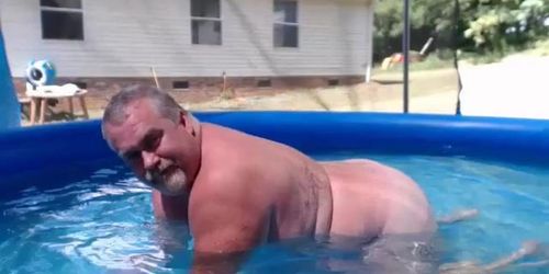 Naked Pool Dad