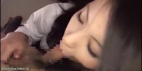 Japanese guy getting fucked by aroused Milf