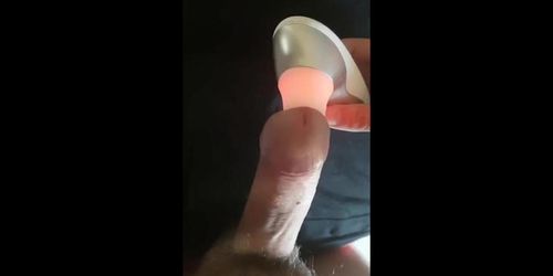 Womanizer male moaning intense orgasm