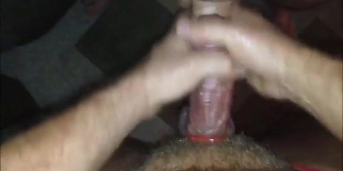 Cum covered cock gets cleaned up - Fucking hot