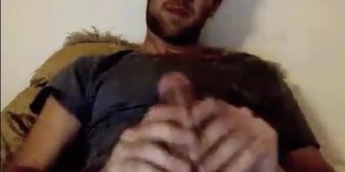 Sexy French Str8 Guy Shoots All Over Himself 214