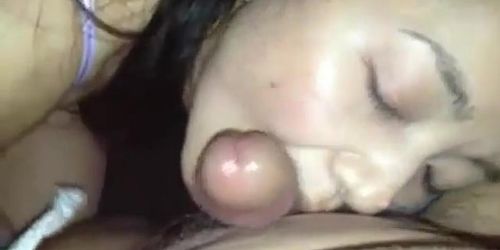 girl blowjob head