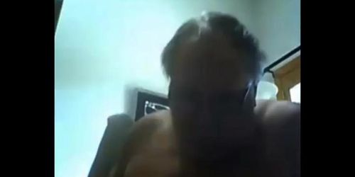 grandpa stroke on webcam