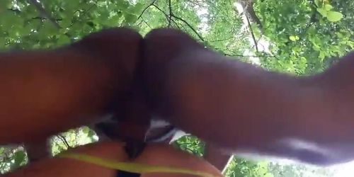 Fucking Bareback with a Strange Man in the Woods