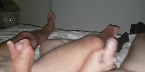 Hairy dad and his chubby boy nice cocks part1