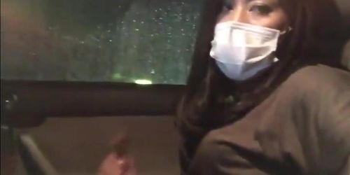 Asian CD faps in car