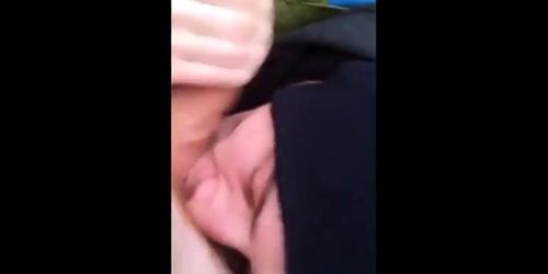 Chav outdoor blowjob