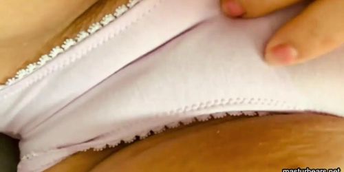 growing wet spot in my white panties