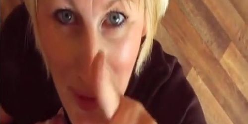 Sally Taylor homemade bllowjob and facial