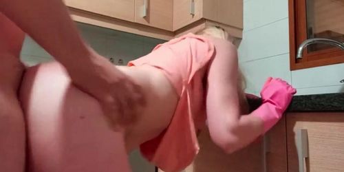 Amateur Wife Pants Taken Down Big Ass Fucked In Kitchen Home Porn