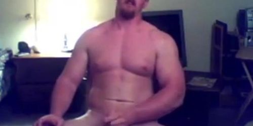 Str8 Ginger Muscle Stud Jerks Off  Cums  Webcam  - Exipor