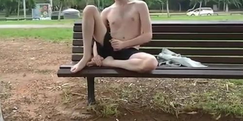 Big Cock Wank Outdoors