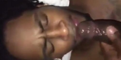 Black Amateur Takes Big Cock Gets Facial