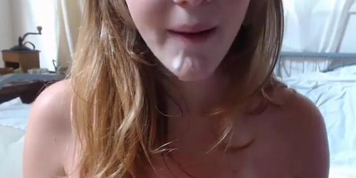 Cum in Her Mouth - Kellys Webcam Adventure