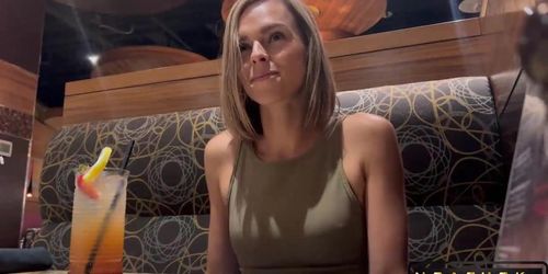 Serenity Cox The Public Restaurant Orgasm with a Lush Remote Controlled Vibrator