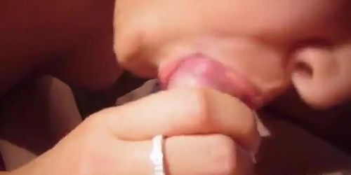 Amateur POV Blowjob with Cumshot