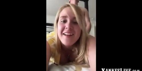 Blonde Amateur Enjoys Doggy-Style Pounding