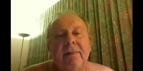 Grandpa Strokes on Webcam