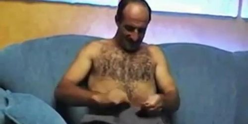 Hot Hairy Turkish Daddy Jacks Off Solo