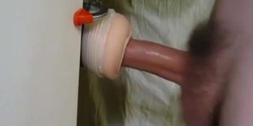 Fleshlight fuck with twitching orgasm