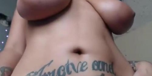 busty tattooed latin cam-slut