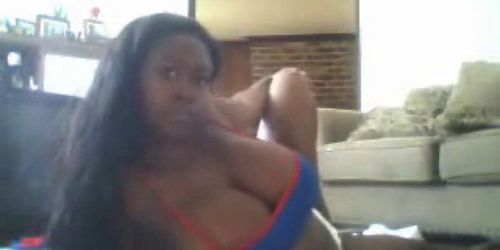 Huge Tits Ebony Dance - nonude