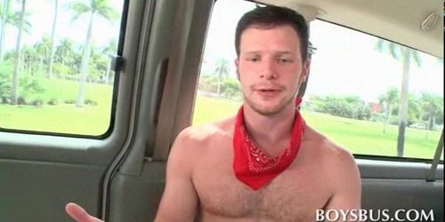 Muscled guy turned on by big set of boobs