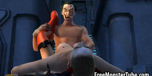 3D cartoon Harely Quinn gets fucked by The Joker (Harley Quinn)