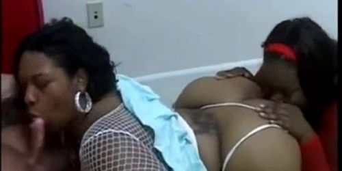 two black BBW whores fucked