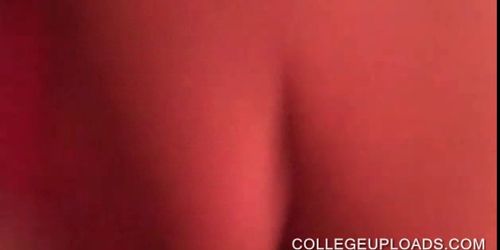 Two college hotties make out in POV close-ups