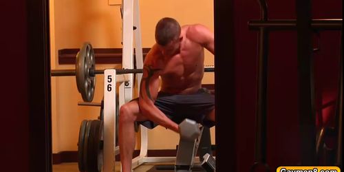 Johnny chokes on Darins dick before anal